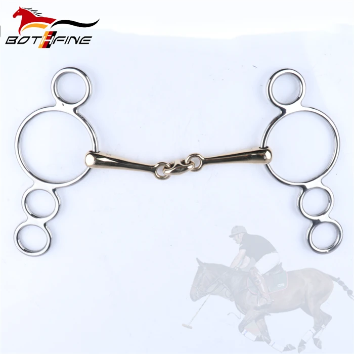 Show Jump French Link 4 Ring Gag